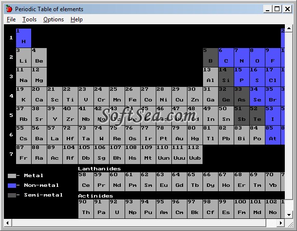 Periodic Table Of Elements Screenshot