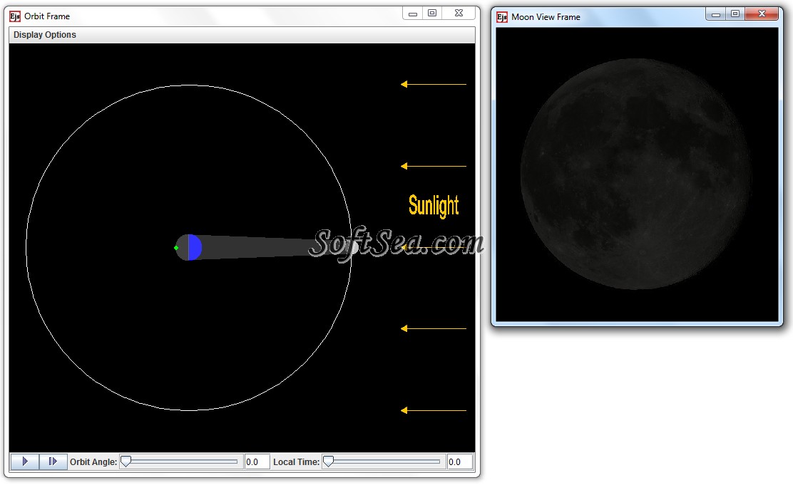 Phases of Moon Model Screenshot