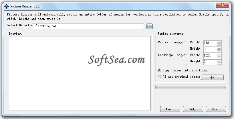 Picture Resizer Free Screenshot
