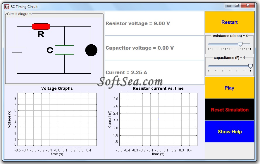 RC Timing Circuit Screenshot