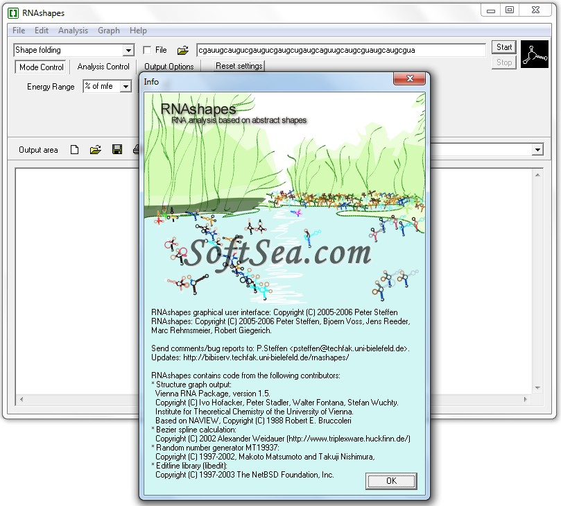 RNAshapes Screenshot