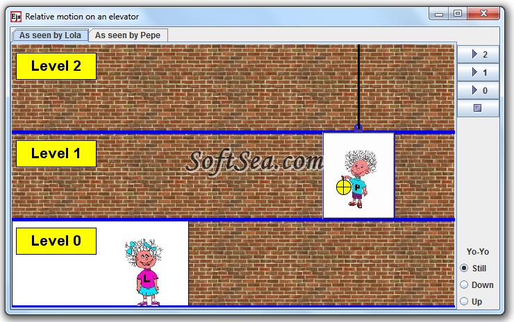 Relative Motion on an Elevator Screenshot