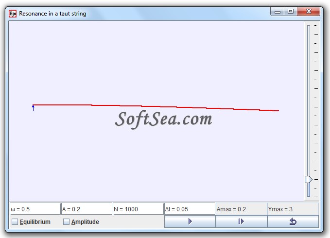 Resonance in a Driven String Model Screenshot