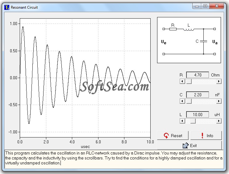 Resonant Circuit Screenshot