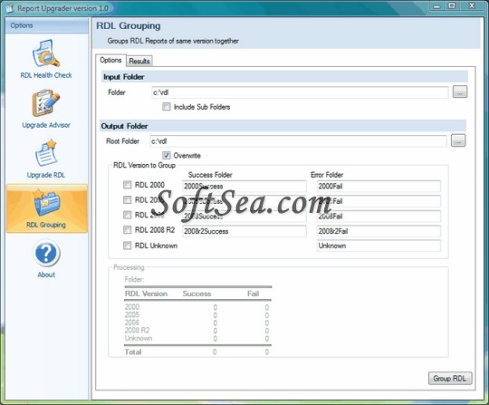 SSRS Report Upgrader Screenshot