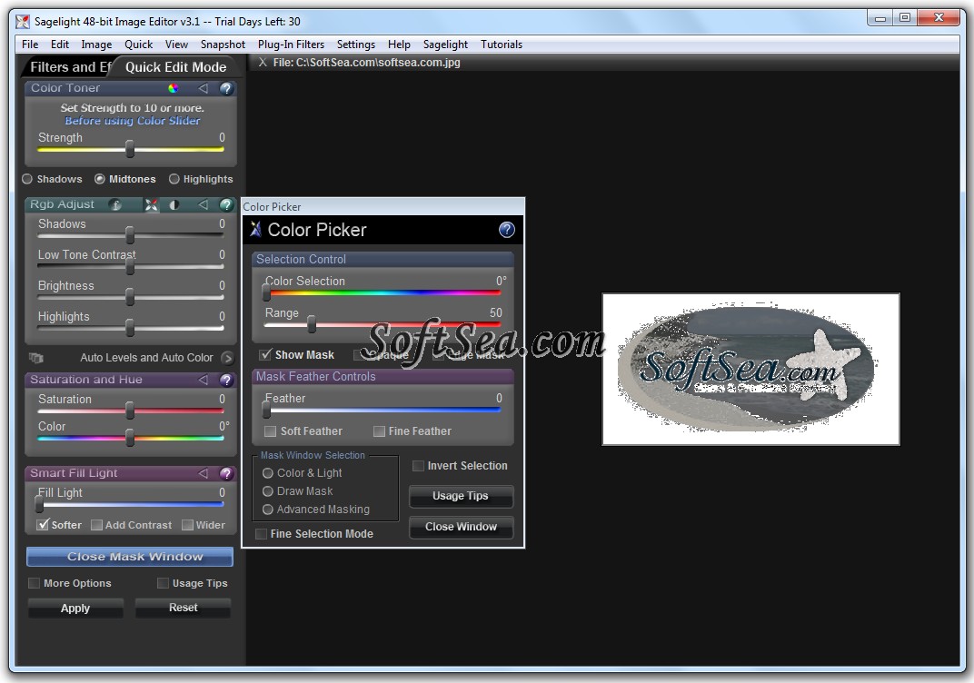 Sagelight Editor Screenshot