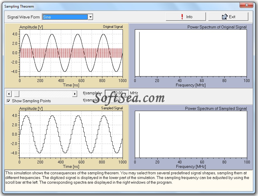 Sampling Theorem Screenshot