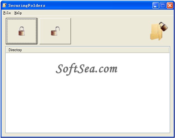 SecuringFolders Screenshot