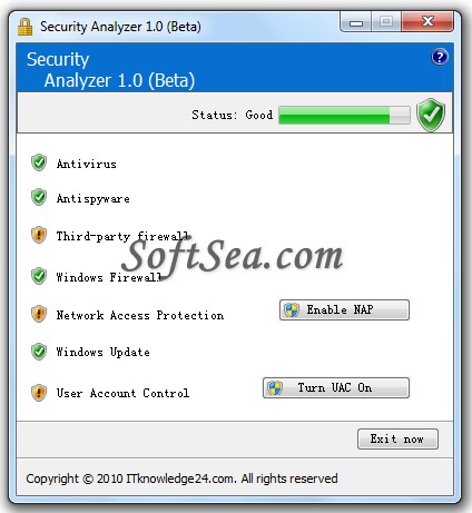 Security Analyzer Screenshot