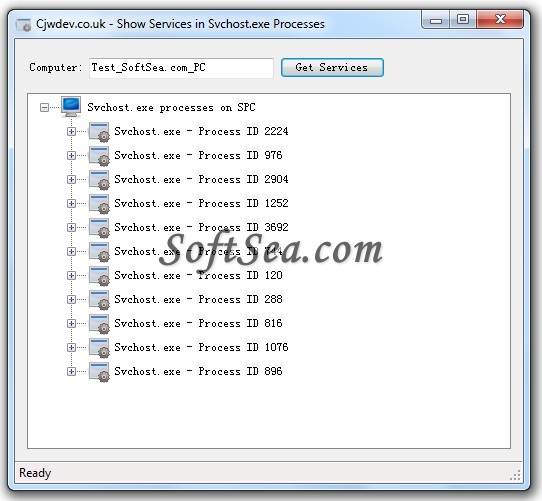 Services In Svchost Screenshot