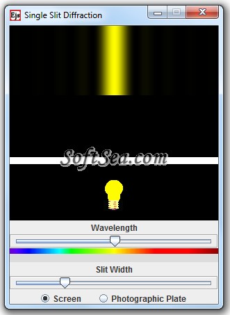 Single-Slit Diffraction Model Screenshot