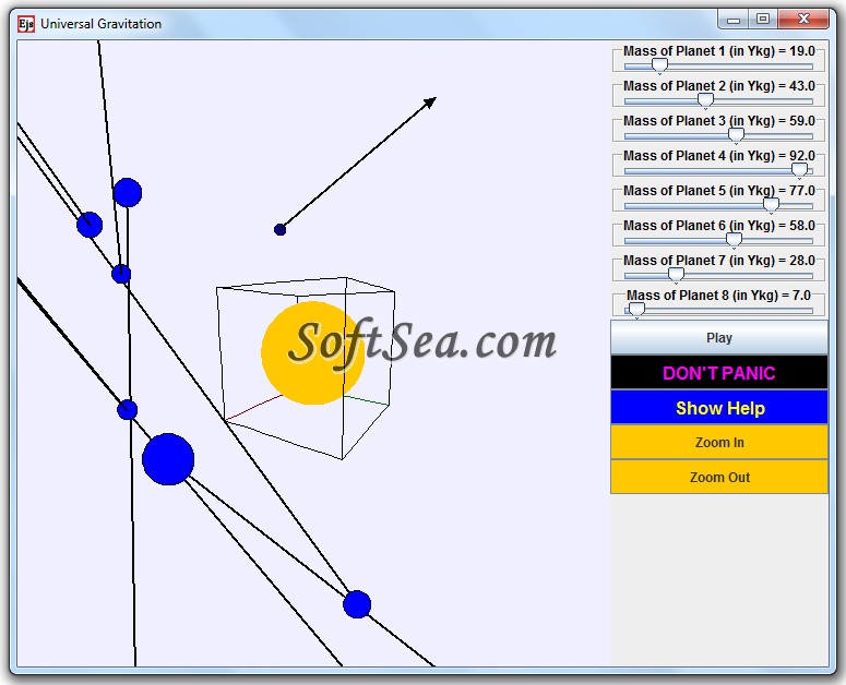 Solar System Simulation Screenshot