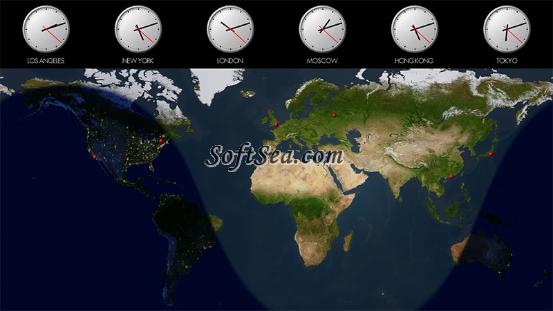 Solar World Clock Screenshot