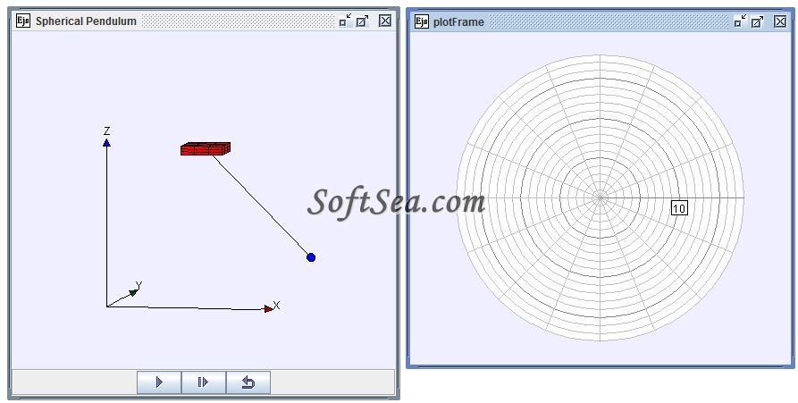 Spherical Pendulum Model Screenshot