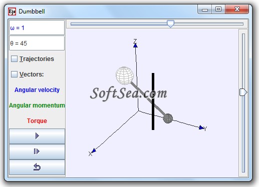 Spinning Dumbbell Model Screenshot
