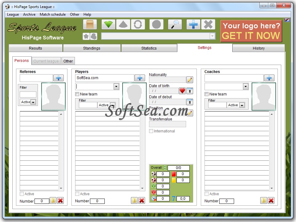 SportsLeague Screenshot