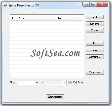 Sprite Page Creator Screenshot