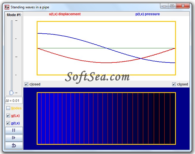 Standing Waves in a Pipe Model Screenshot