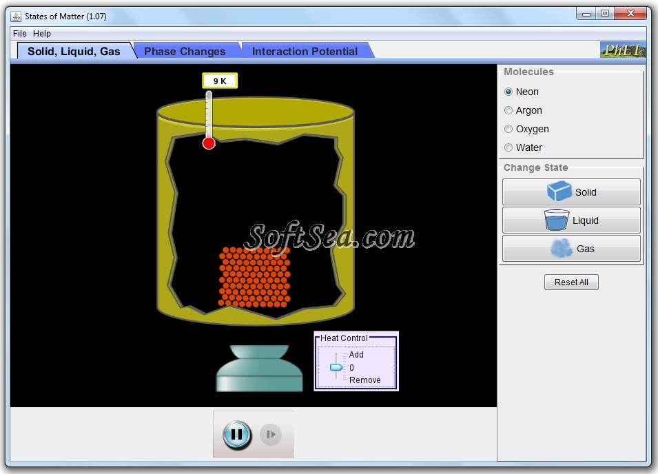 States of Matter Screenshot