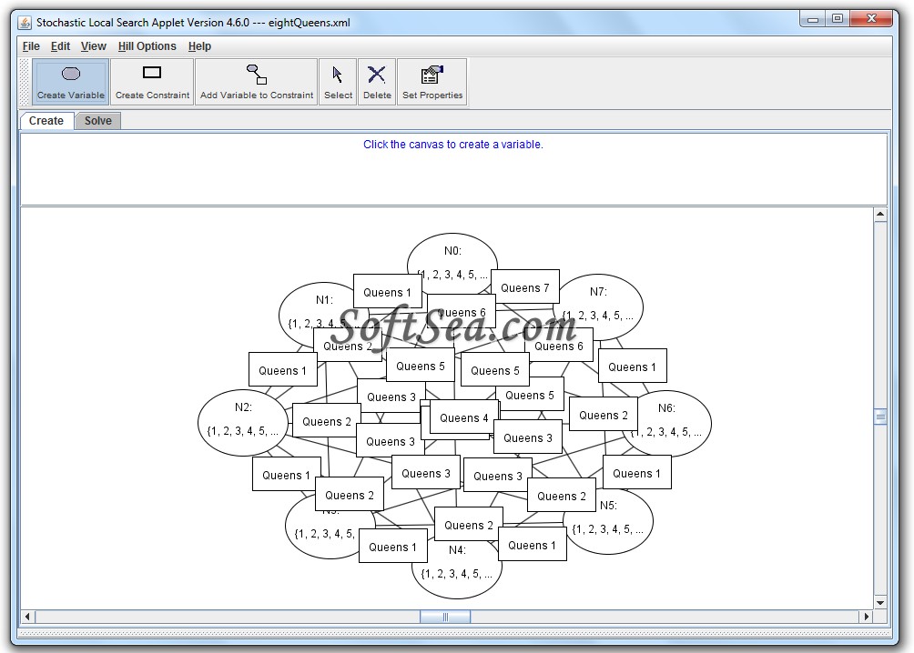 Stochastic Local Search Based CSP Solver Screenshot