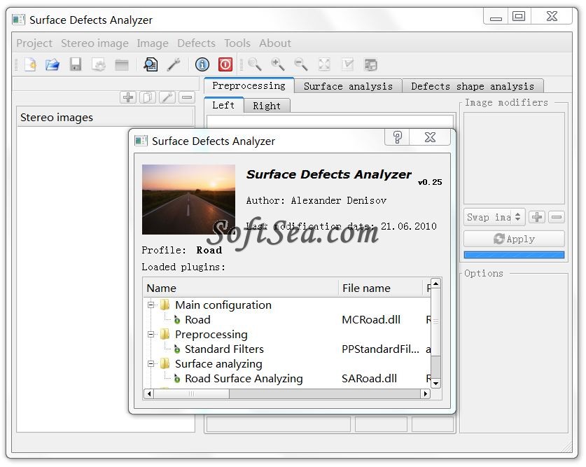 Surface Defects Analyzer Screenshot