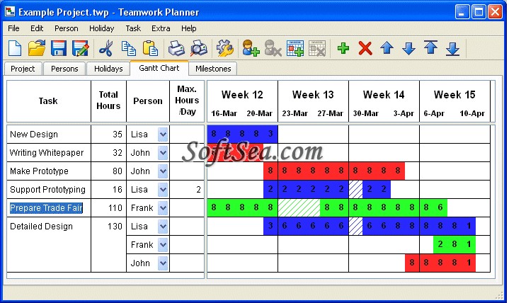 Teamwork Planner Screenshot