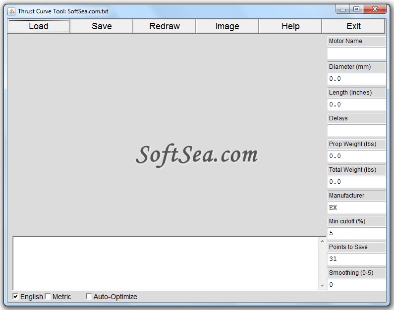 Thrust Curve Tool Screenshot