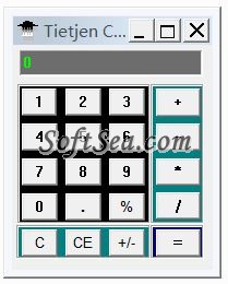 Tietjen Calculator Screenshot