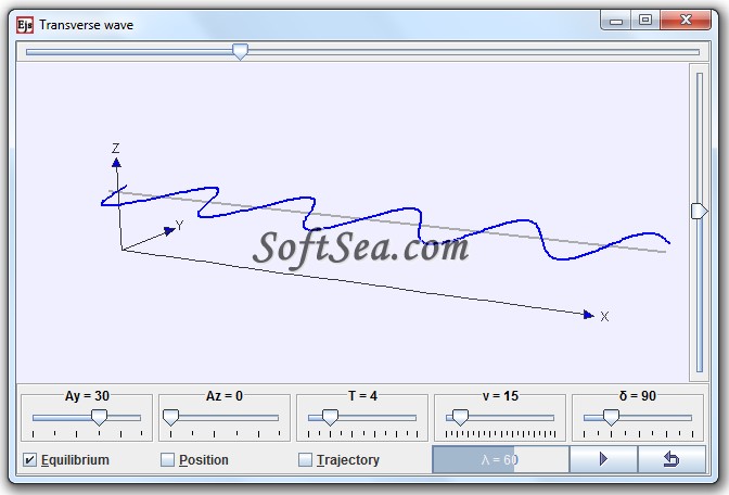 Transverse Wave Model Screenshot