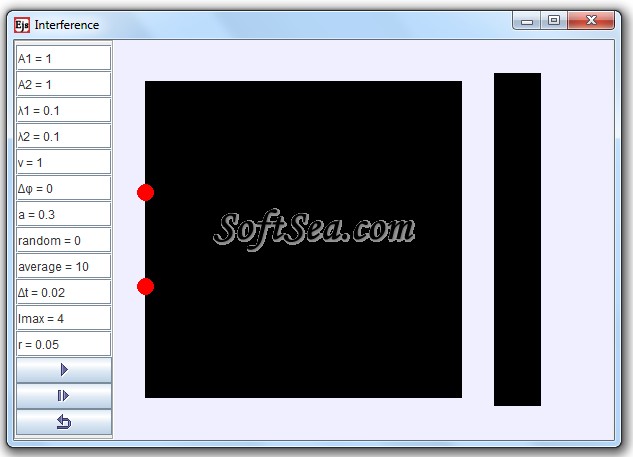 Two Source Interference Model Screenshot