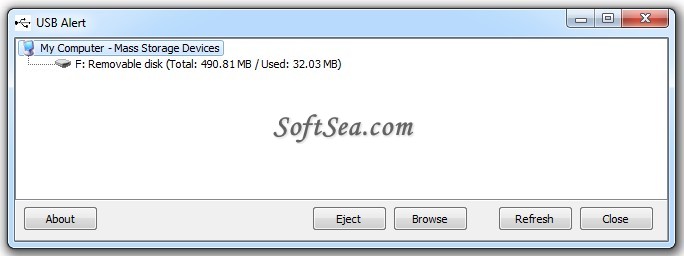 USB Alert Screenshot