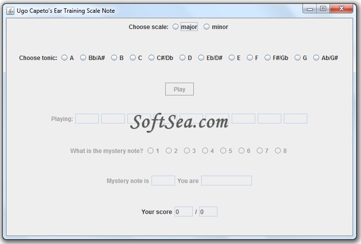 Ugo Capetos Ear Training Scale Note Screenshot