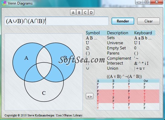 Venn Visualizer Screenshot