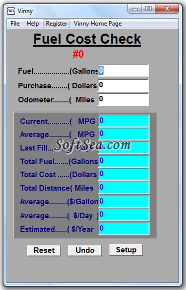 Vinny Fuel Cost Check Screenshot