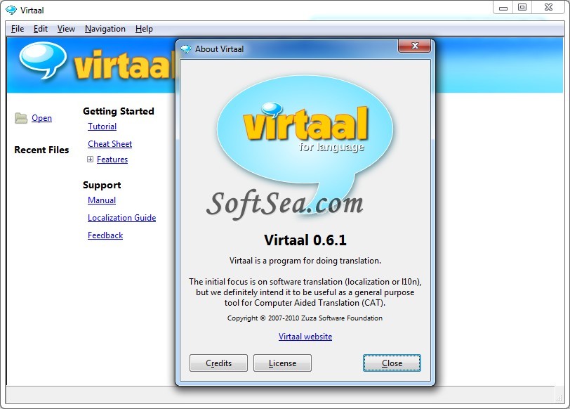 Virtaal Screenshot