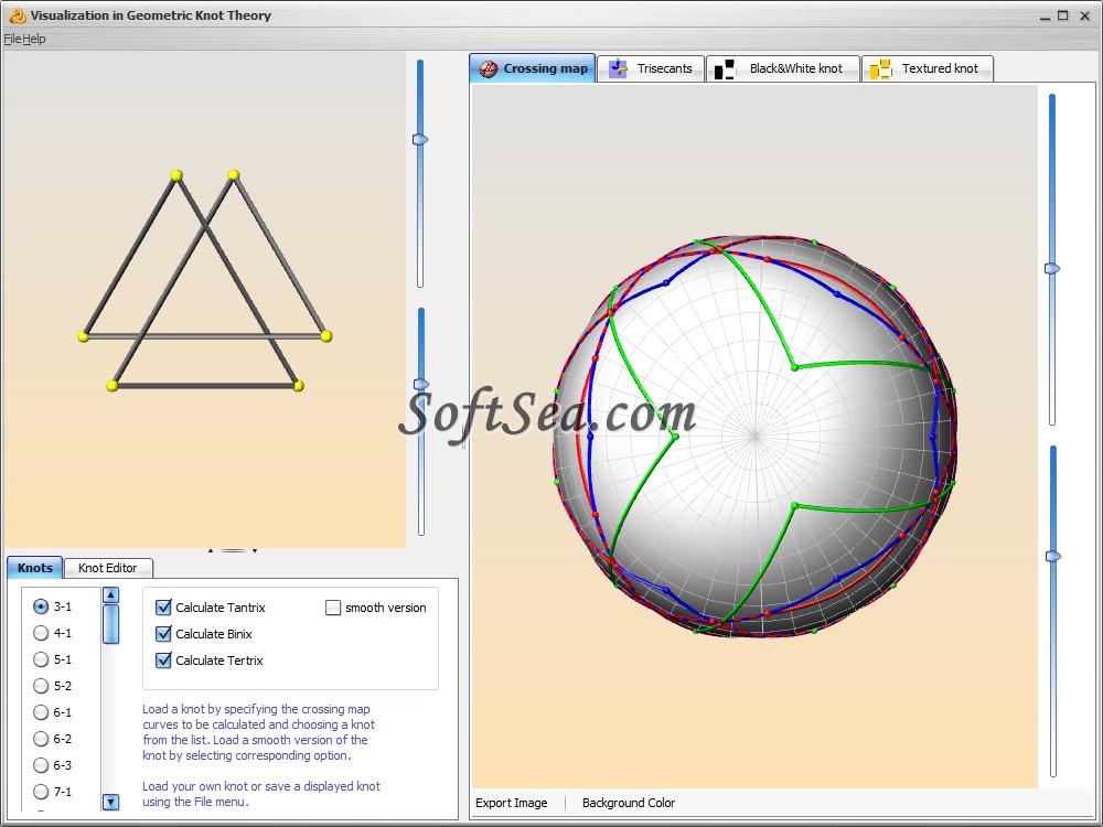 Visualization in Geometric Knot Theory Screenshot