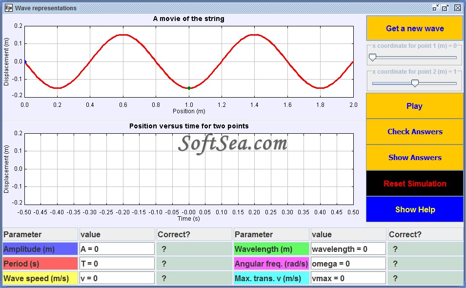 Wave Representations Model Screenshot