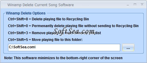 Winamp Delete Current Song Software Screenshot