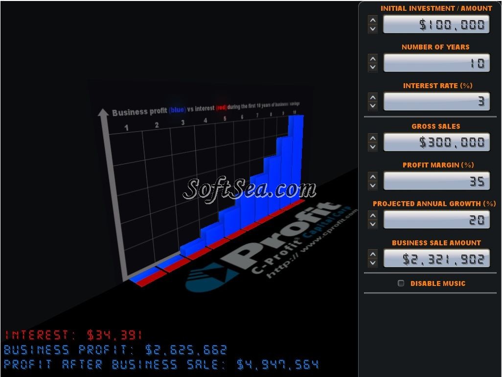 Working Capital Calculator Screenshot