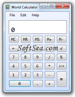 World Calculator Screenshot