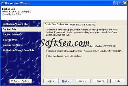 ZipBackup Screenshot