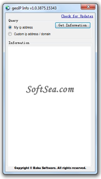 geoIP Info Screenshot