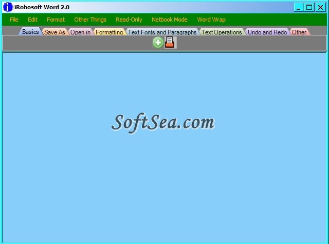 iRobosoft Word Screenshot