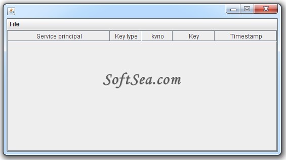 keytabGUI Screenshot